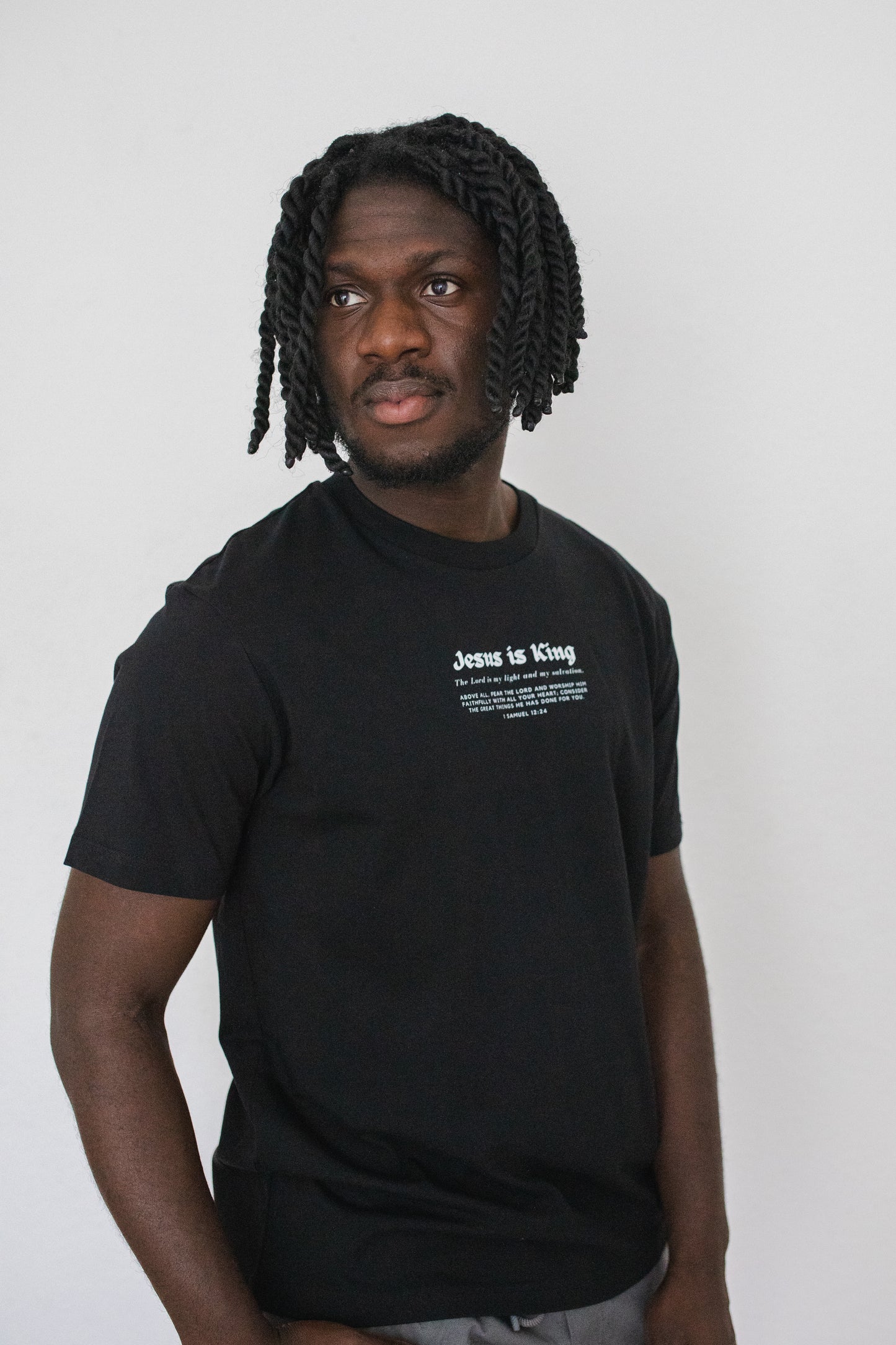 JESUS IS KING SHIRT BLACK