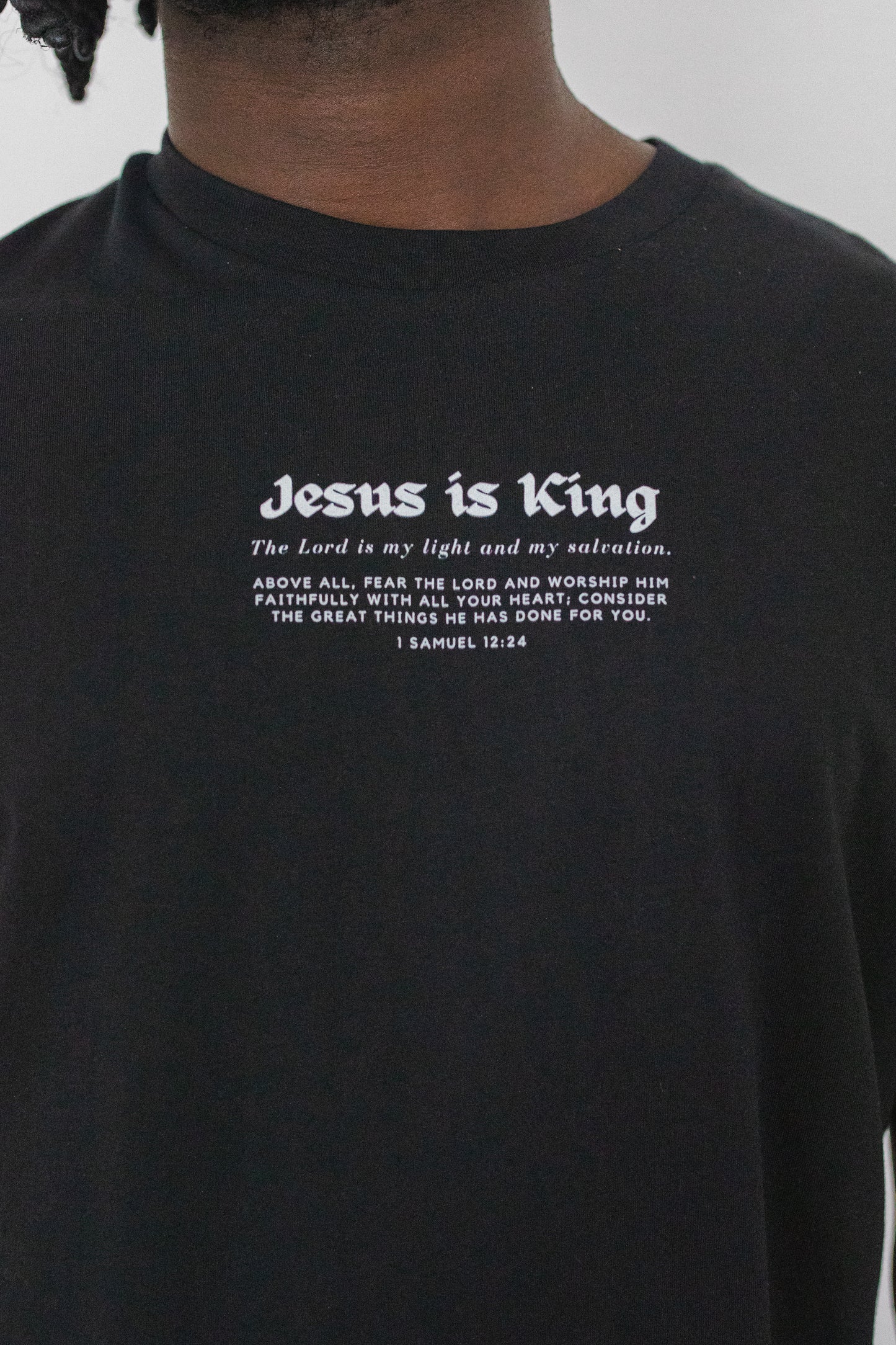 JESUS IS KING SHIRT BLACK