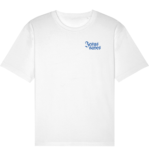 Jesus saves shirt weiß