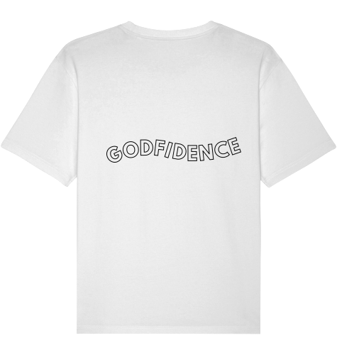 GODFIDENCE BACK SHIRT SCHWARZ/WEIß