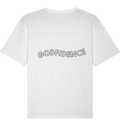 GODFIDENCE BACK SHIRT SCHWARZ/WEIß