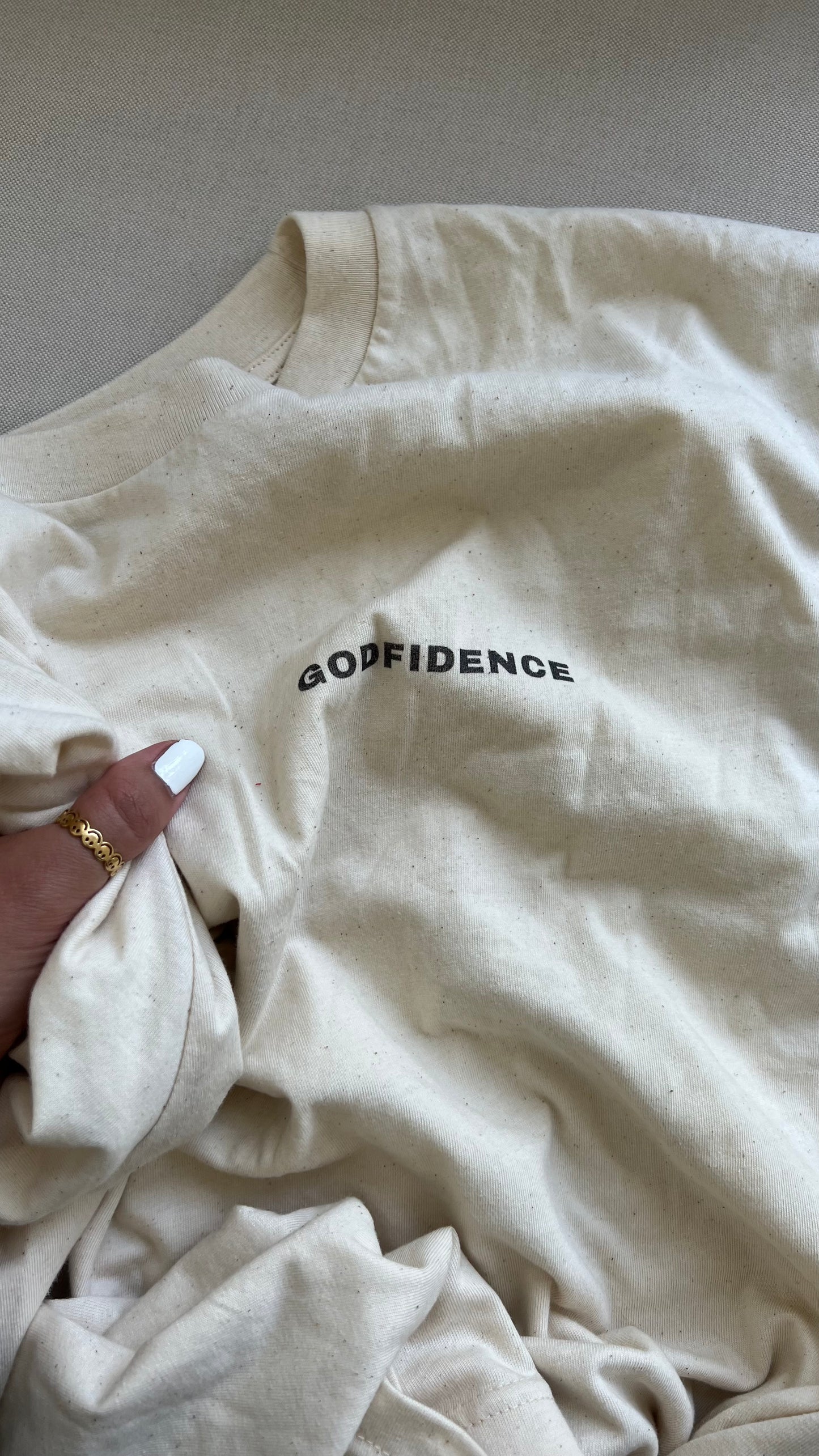 GODFIDENCE WAVE SHIRT BEIGE