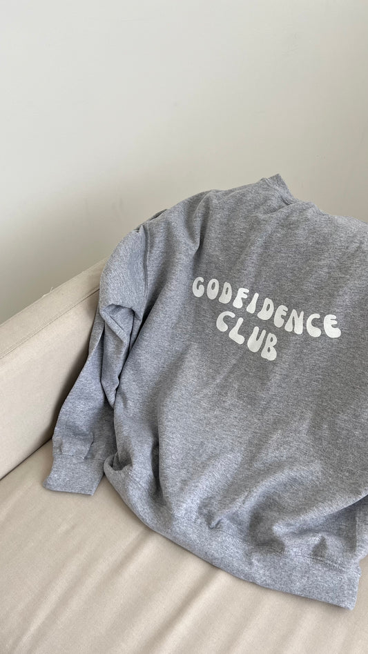 GODFIDENCE CLUB SWEATER Grey/black