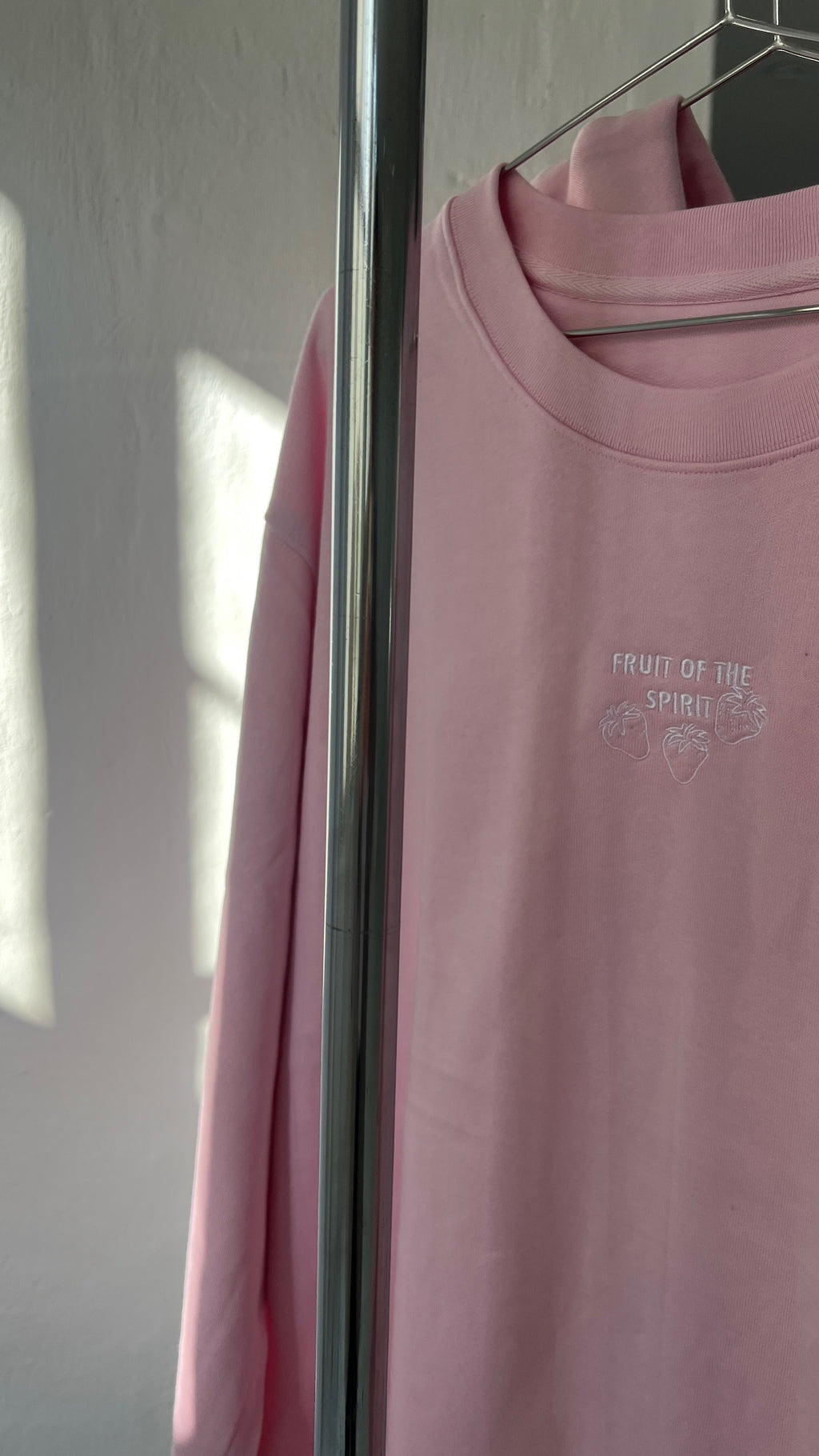 FRUIT OF THE SPIRIT - PINK SWEATER