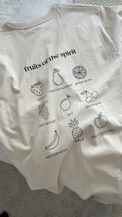 FRUITS OF THE SPIRIT SHIRT BEIGE