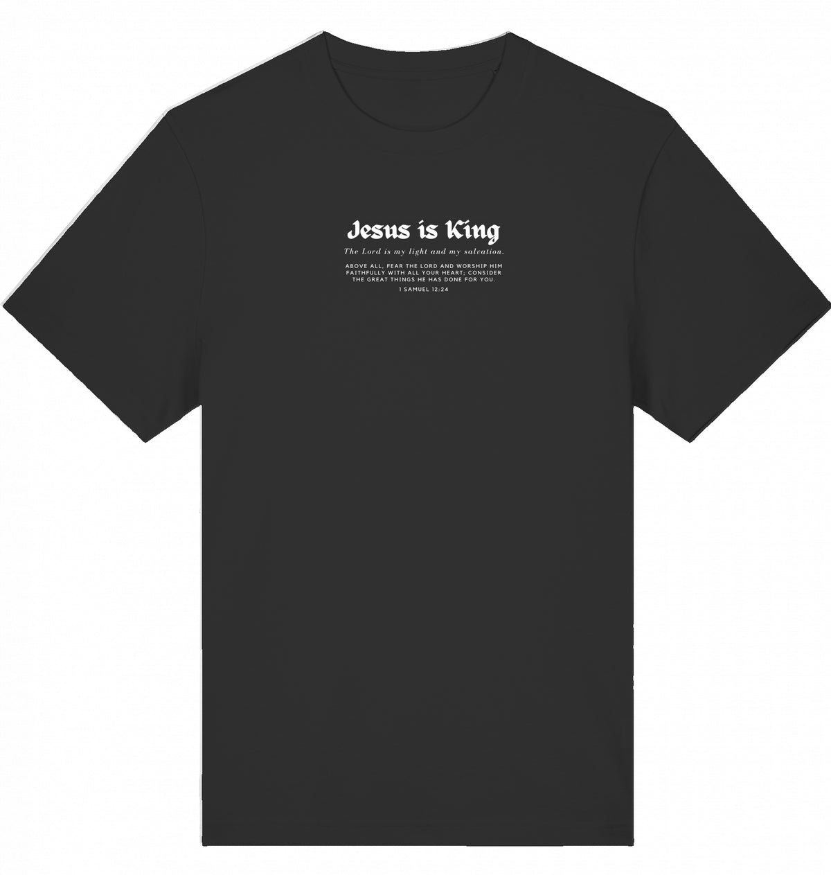 JESUS IS KING SHIRT SCHWARZ neu