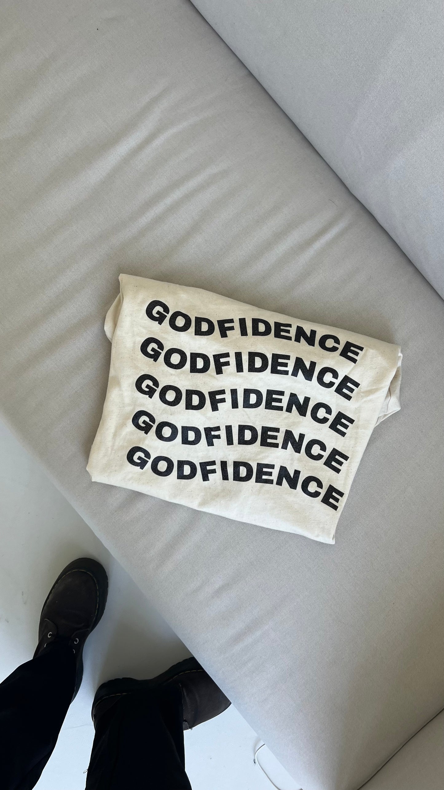 GODFIDENCE WAVE SHIRT BEIGE