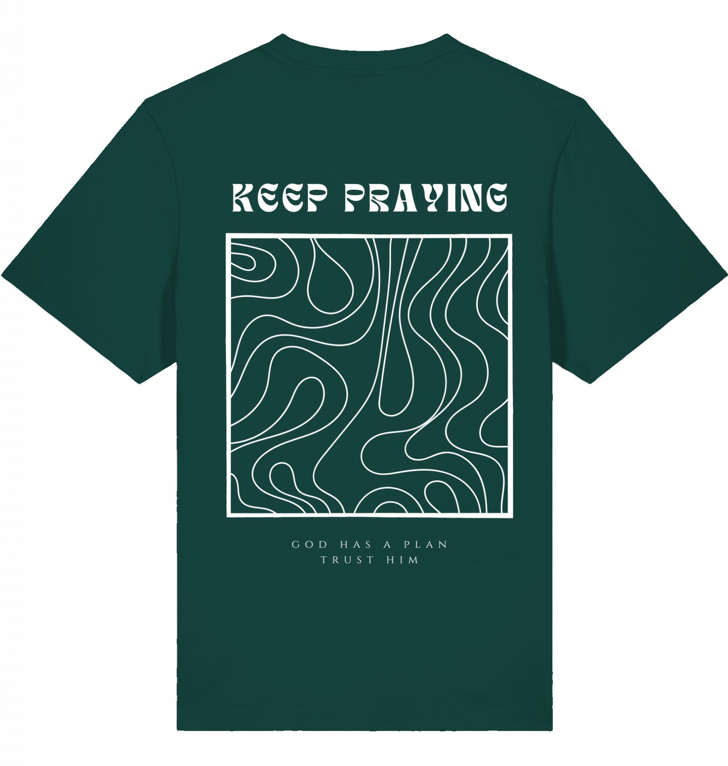 KEEP PRAYING SHIRT GRÜN