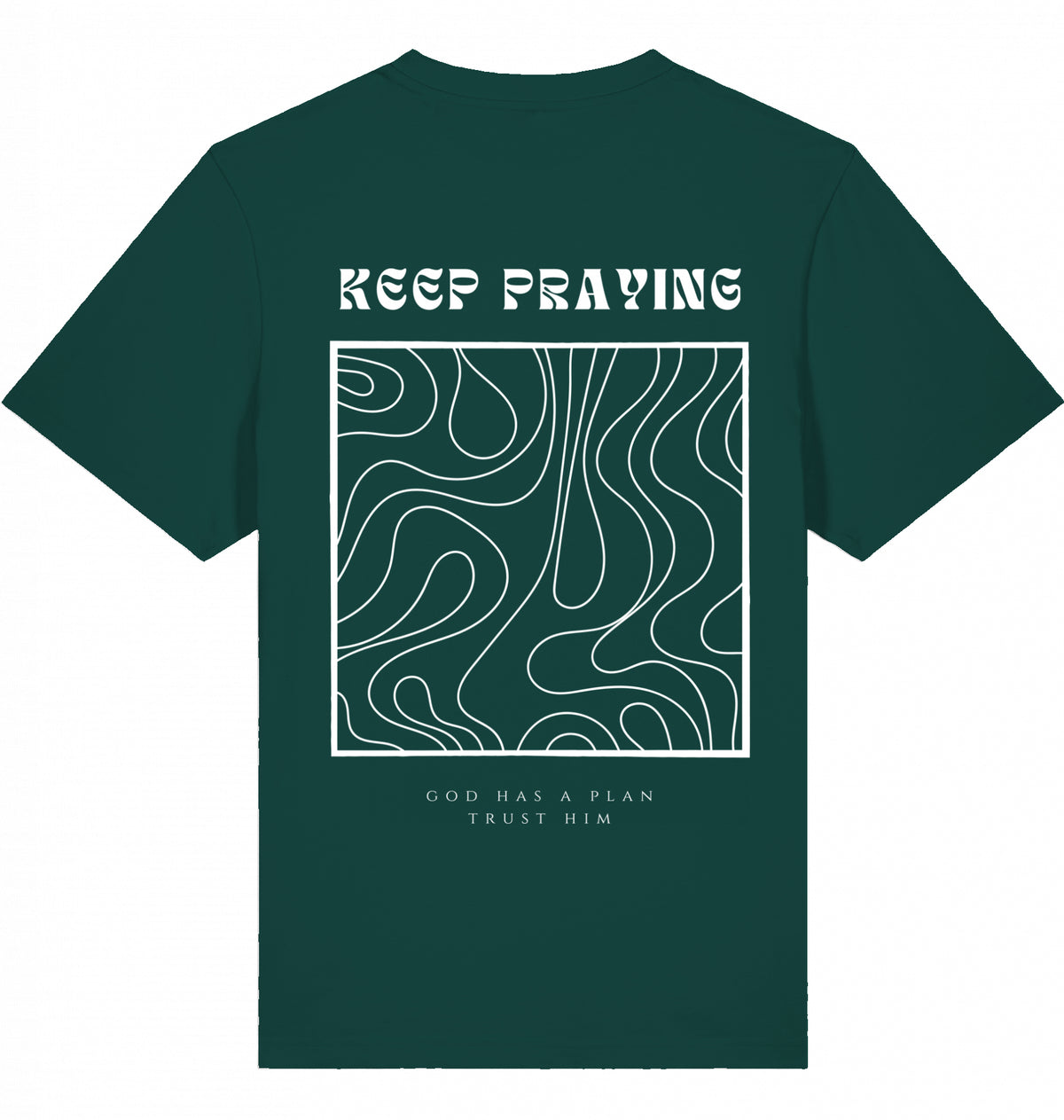 KEEP PRAYING SHIRT GRÜN