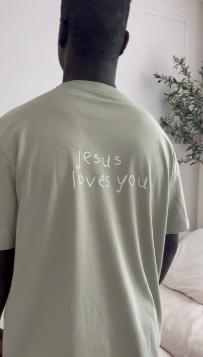 "JESUS LOVES YOU" TSHIRT MINT