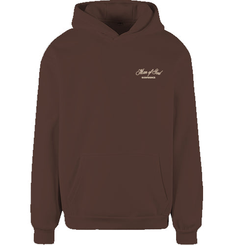 Man of god Hoodie Braun