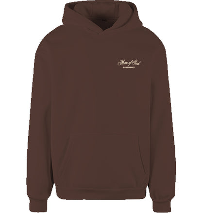 Man of god Hoodie Braun