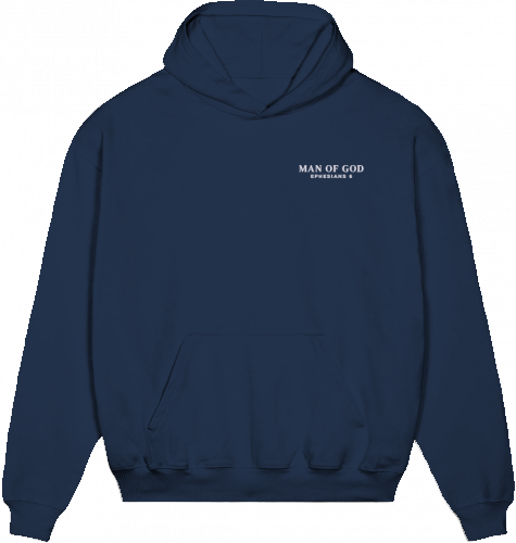 MAN OF GOD HOODIE DUNKELBLAU