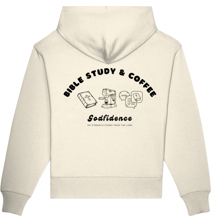 BIBLE STUDY AND COFFEE HOODIE BEIGE