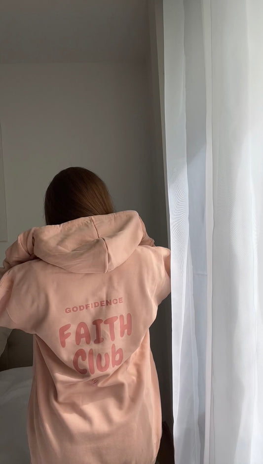 FAITH CLUB HOODIE PEACH