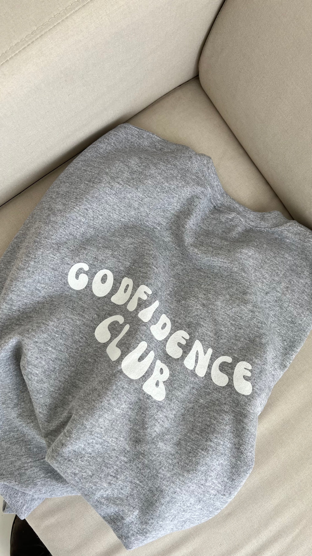 GODFIDENCE CLUB SWEATER Grau/schwarz