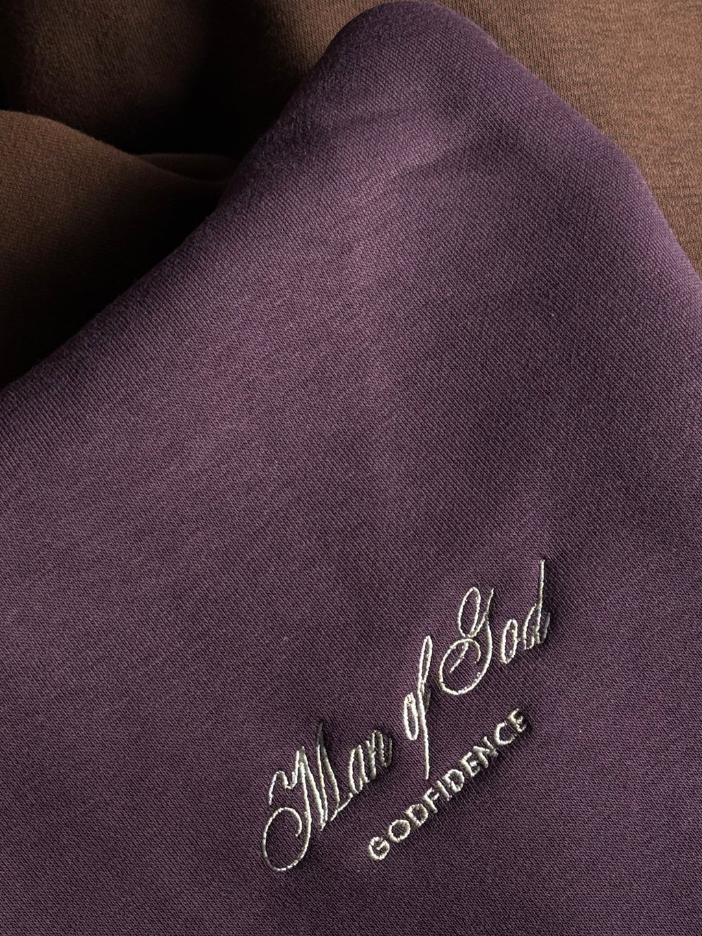 Man of God Hoodie -Dunkel Lila