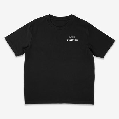 KEEP PRAYING SHIRT SCHWARZ