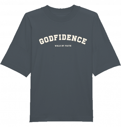 GODFIDENCE COLLEGE OVERSIZED SHIRT