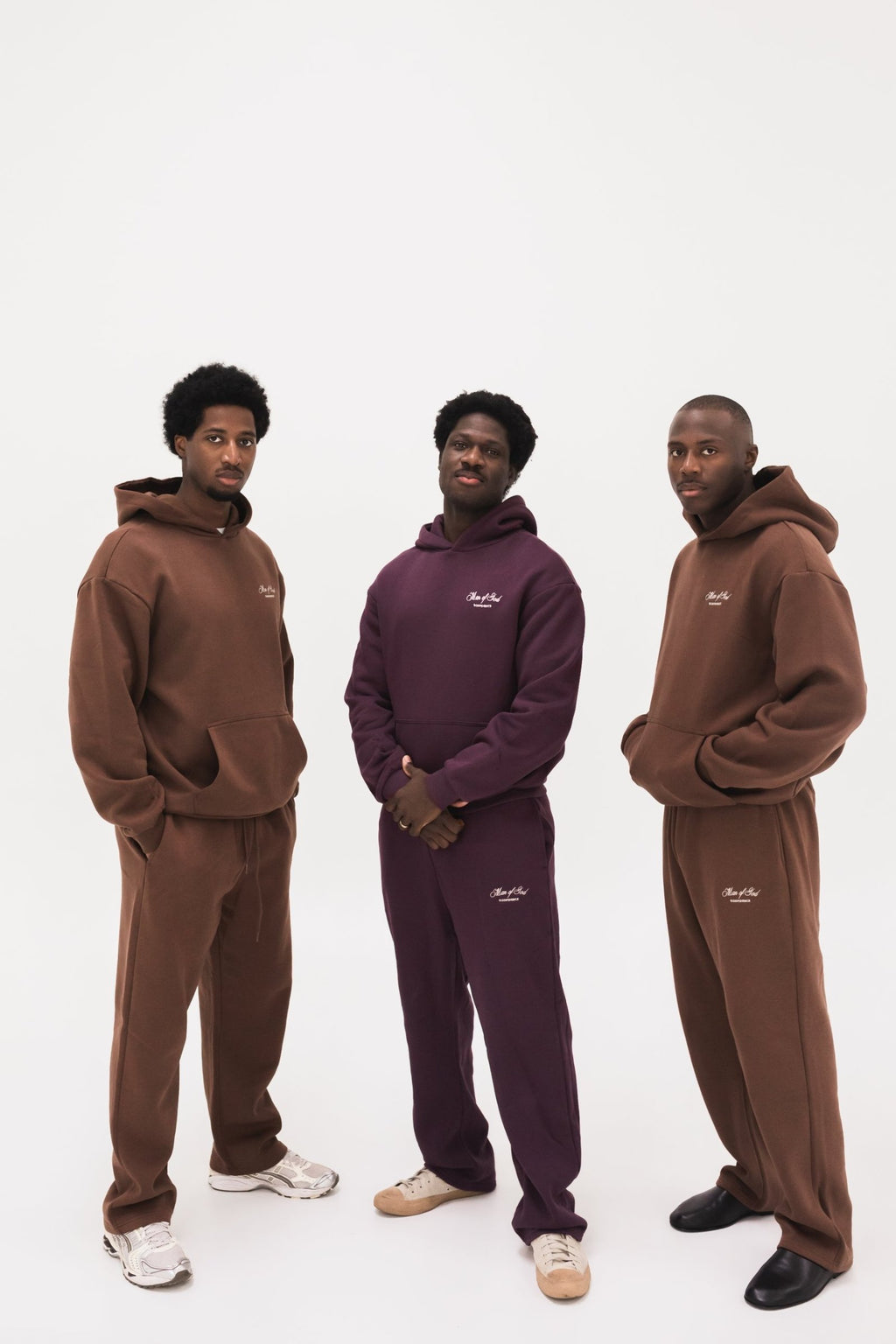 Man of God Sets in Braun und Purple